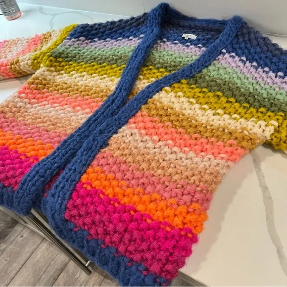 Anthropologie Colorful Knit Cardigan - Picture 9 of 13